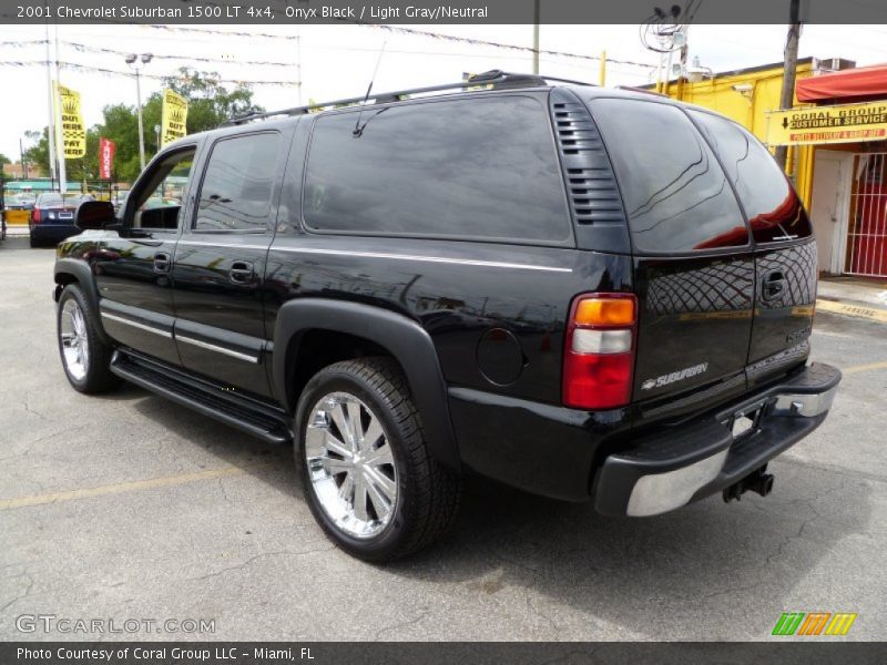 Onyx Black / Light Gray/Neutral 2001 Chevrolet Suburban 1500 LT 4x4