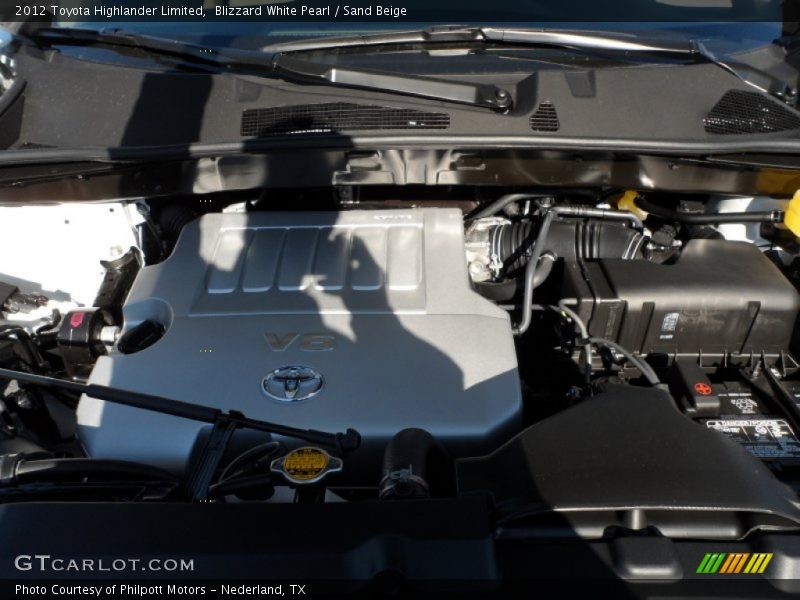 Blizzard White Pearl / Sand Beige 2012 Toyota Highlander Limited