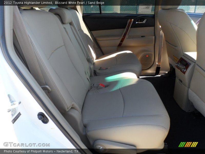 Blizzard White Pearl / Sand Beige 2012 Toyota Highlander Limited
