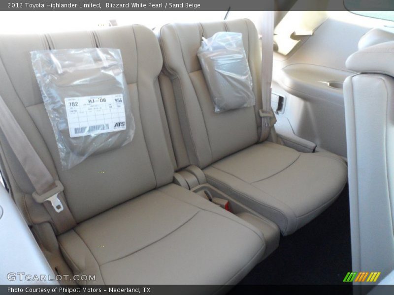 Blizzard White Pearl / Sand Beige 2012 Toyota Highlander Limited