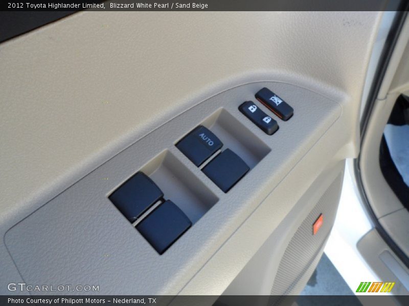 Blizzard White Pearl / Sand Beige 2012 Toyota Highlander Limited