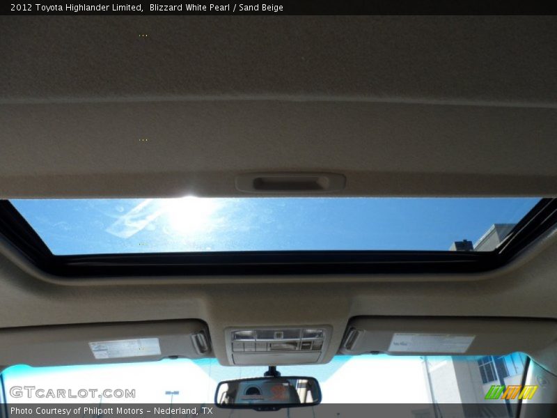 Blizzard White Pearl / Sand Beige 2012 Toyota Highlander Limited