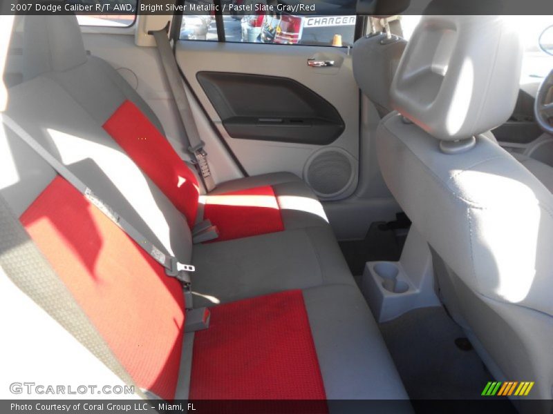 Bright Silver Metallic / Pastel Slate Gray/Red 2007 Dodge Caliber R/T AWD