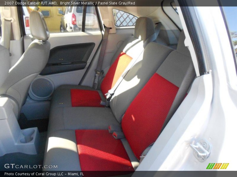 Bright Silver Metallic / Pastel Slate Gray/Red 2007 Dodge Caliber R/T AWD