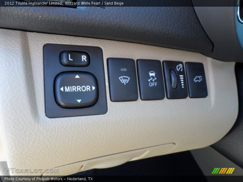 Blizzard White Pearl / Sand Beige 2012 Toyota Highlander Limited