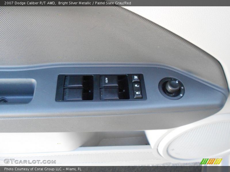 Bright Silver Metallic / Pastel Slate Gray/Red 2007 Dodge Caliber R/T AWD