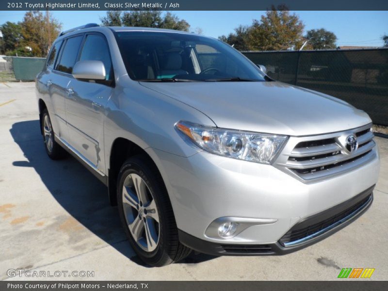 Classic Silver Metallic / Ash 2012 Toyota Highlander Limited