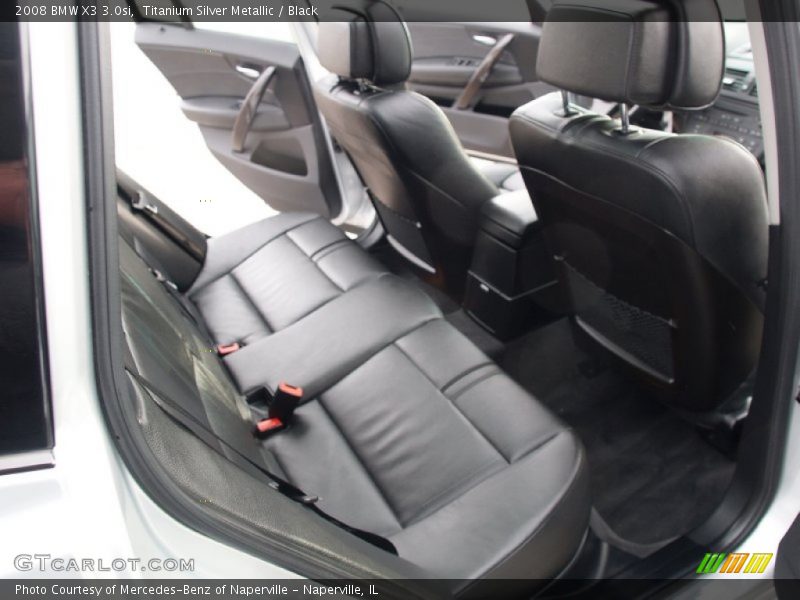 Titanium Silver Metallic / Black 2008 BMW X3 3.0si