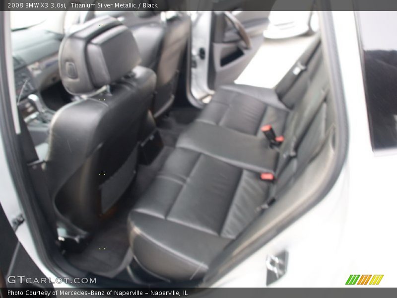 Titanium Silver Metallic / Black 2008 BMW X3 3.0si