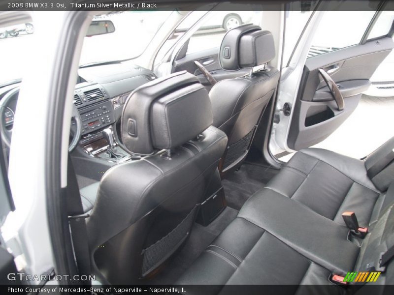 Titanium Silver Metallic / Black 2008 BMW X3 3.0si