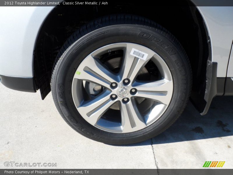 Classic Silver Metallic / Ash 2012 Toyota Highlander Limited