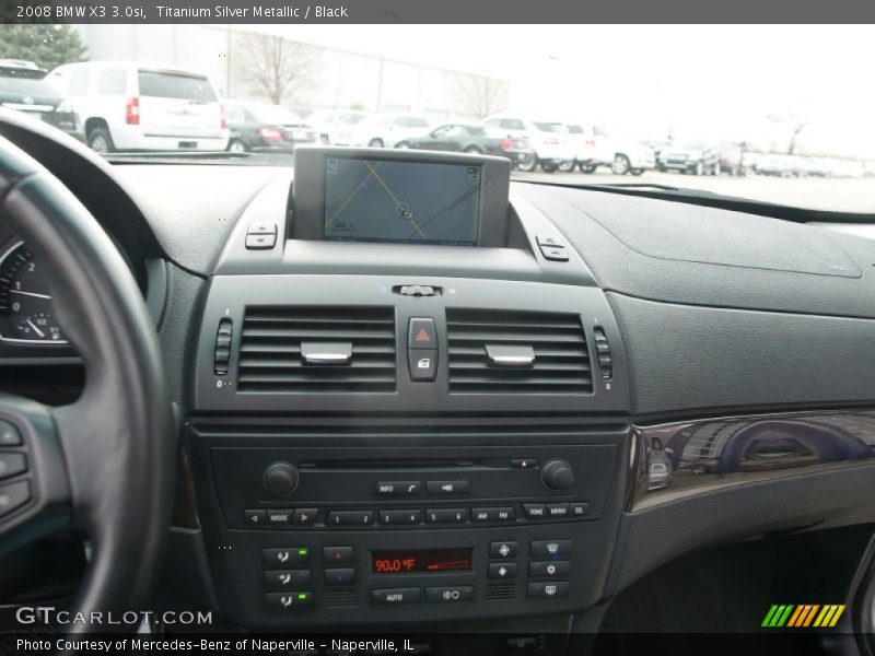 Titanium Silver Metallic / Black 2008 BMW X3 3.0si