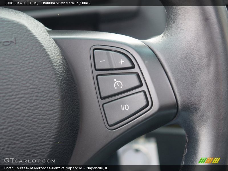 Titanium Silver Metallic / Black 2008 BMW X3 3.0si