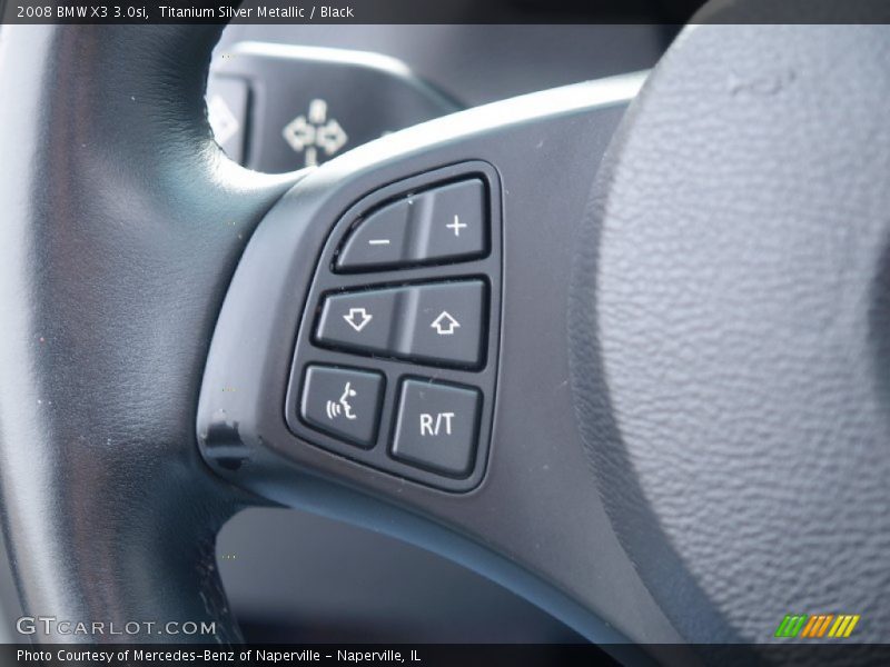 Titanium Silver Metallic / Black 2008 BMW X3 3.0si