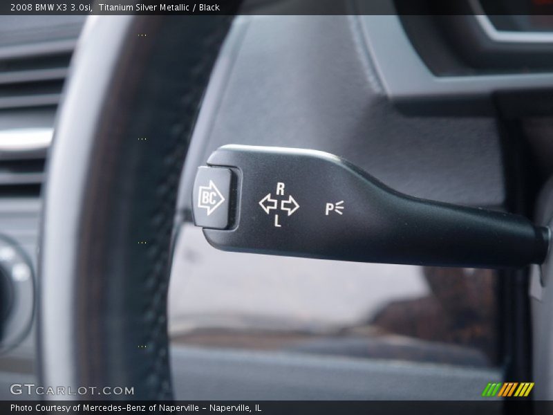 Titanium Silver Metallic / Black 2008 BMW X3 3.0si