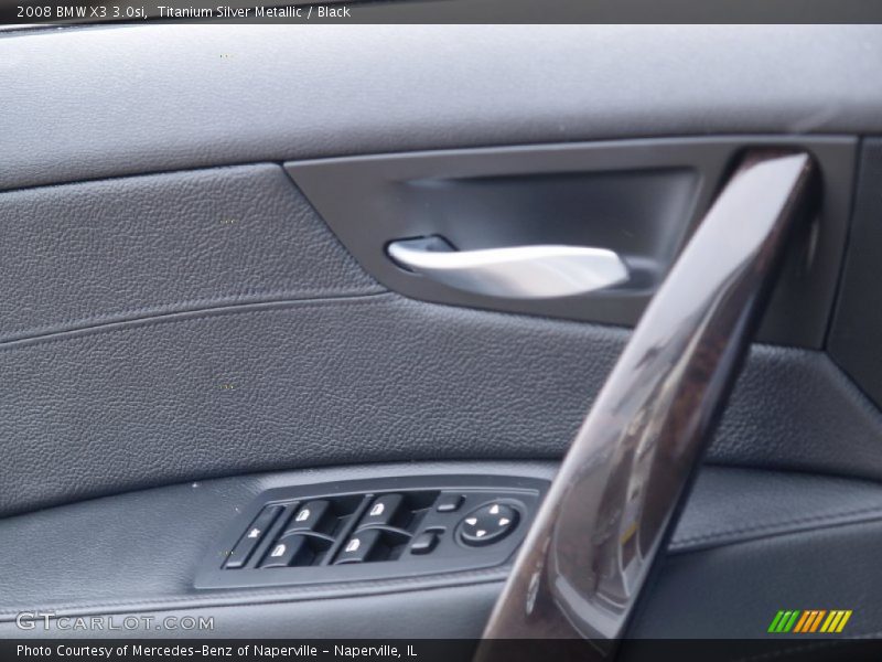 Titanium Silver Metallic / Black 2008 BMW X3 3.0si