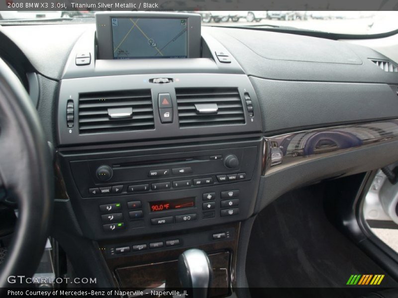 Titanium Silver Metallic / Black 2008 BMW X3 3.0si