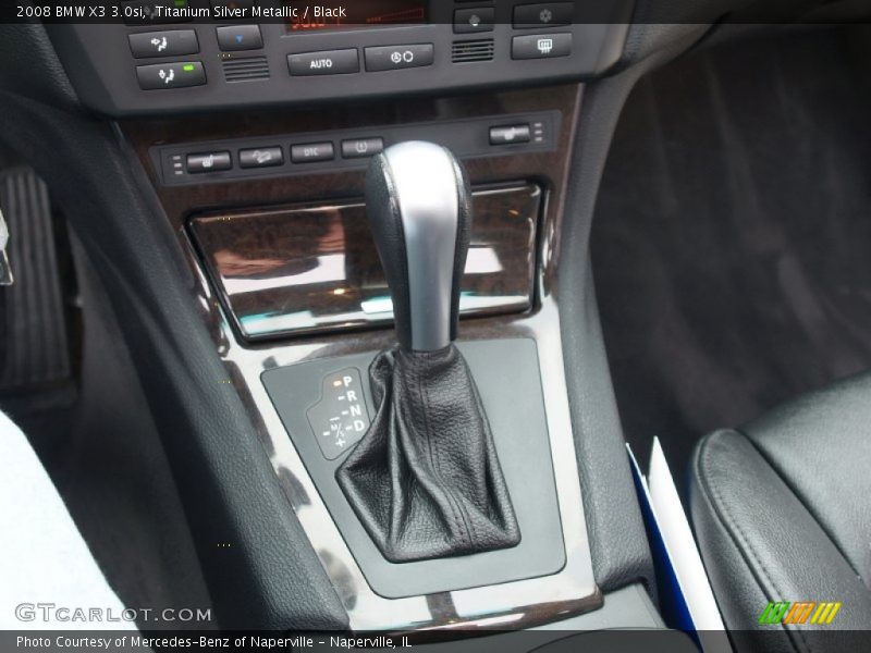 Titanium Silver Metallic / Black 2008 BMW X3 3.0si