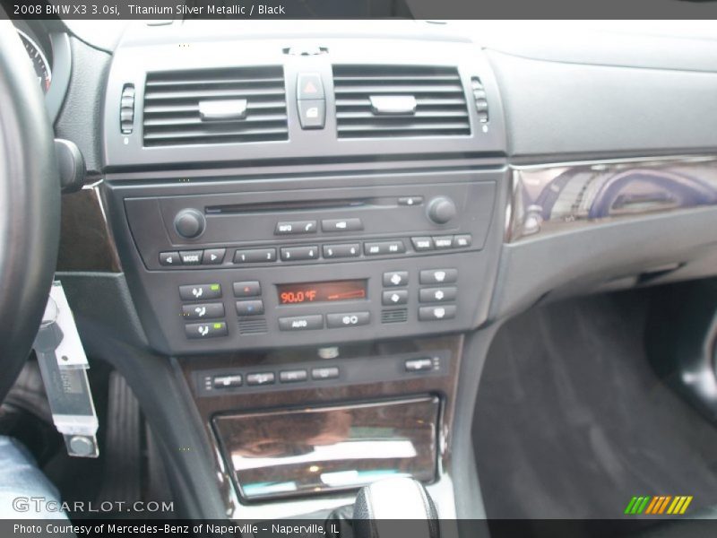 Titanium Silver Metallic / Black 2008 BMW X3 3.0si