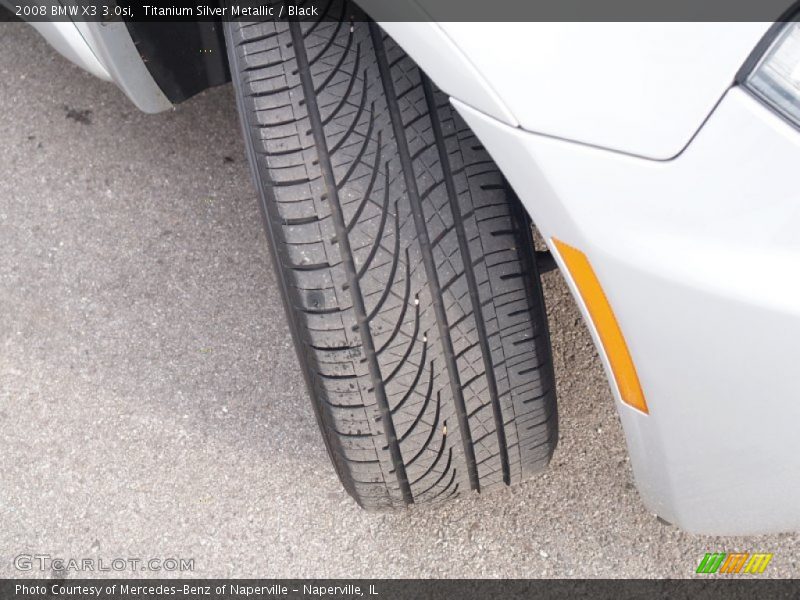 Titanium Silver Metallic / Black 2008 BMW X3 3.0si