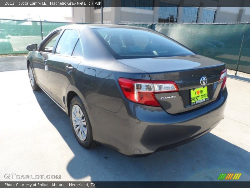 Magnetic Gray Metallic / Ash 2012 Toyota Camry LE