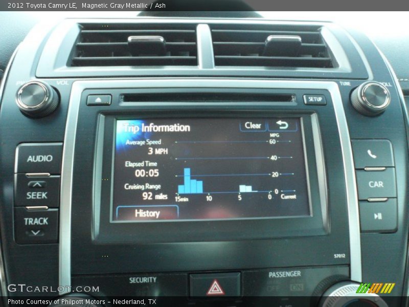 Magnetic Gray Metallic / Ash 2012 Toyota Camry LE