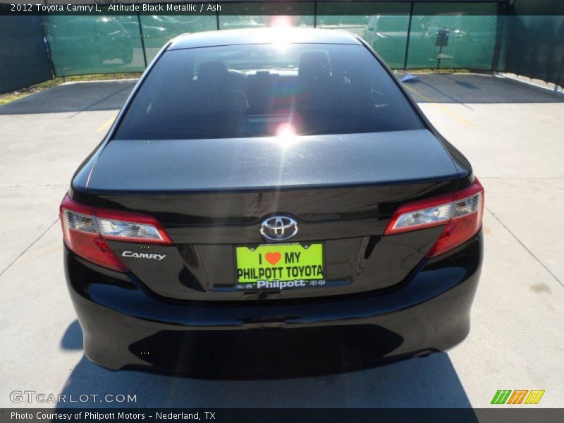 Attitude Black Metallic / Ash 2012 Toyota Camry L