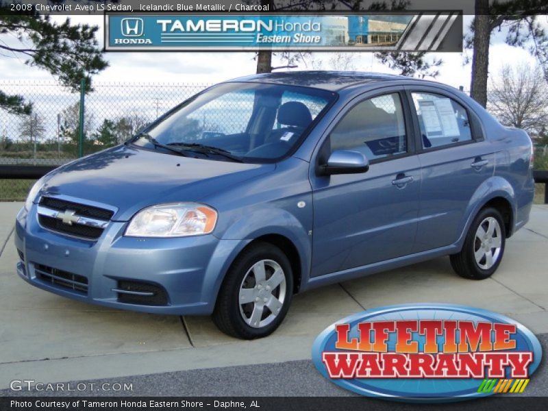 Icelandic Blue Metallic / Charcoal 2008 Chevrolet Aveo LS Sedan