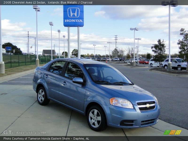 Icelandic Blue Metallic / Charcoal 2008 Chevrolet Aveo LS Sedan