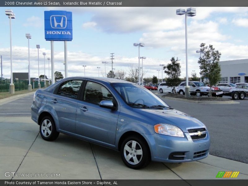 Icelandic Blue Metallic / Charcoal 2008 Chevrolet Aveo LS Sedan