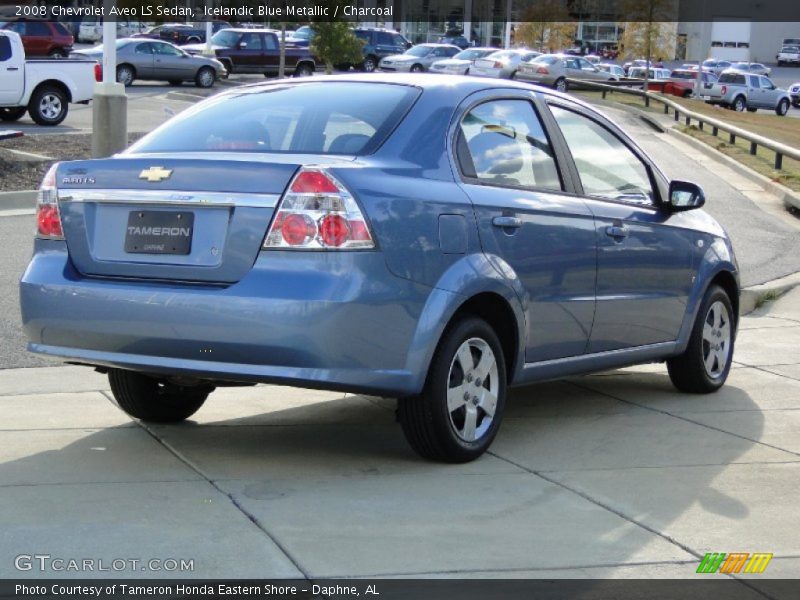 Icelandic Blue Metallic / Charcoal 2008 Chevrolet Aveo LS Sedan