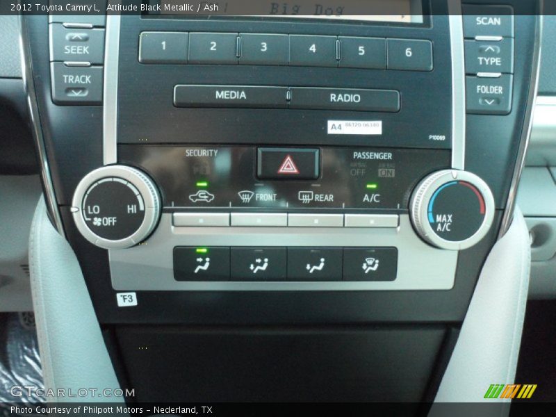 Attitude Black Metallic / Ash 2012 Toyota Camry L