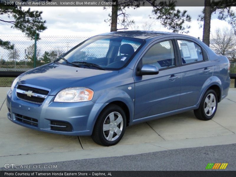 Icelandic Blue Metallic / Charcoal 2008 Chevrolet Aveo LS Sedan