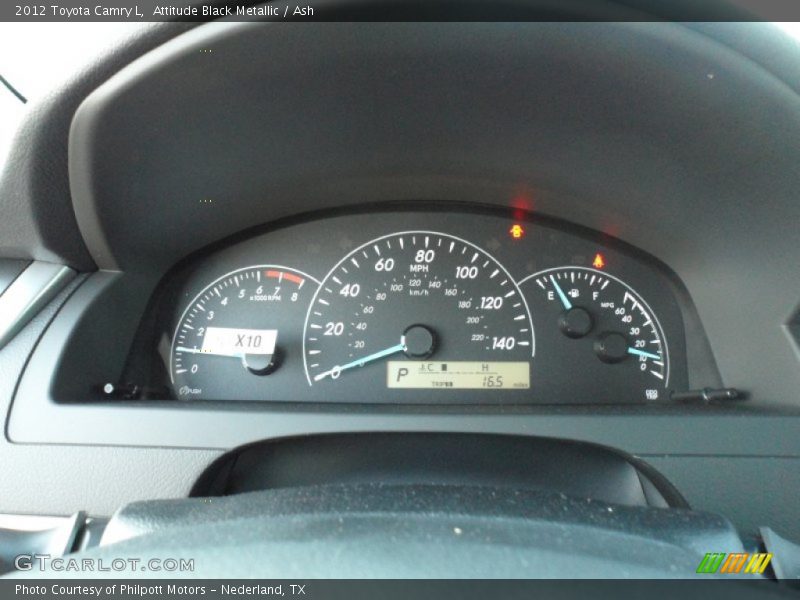  2012 Camry L L Gauges