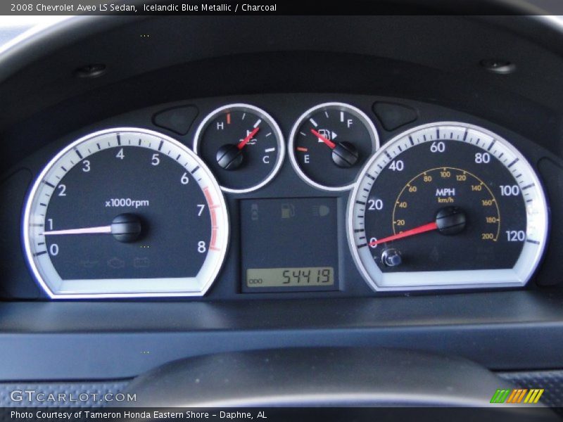 Icelandic Blue Metallic / Charcoal 2008 Chevrolet Aveo LS Sedan