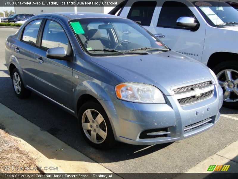 Icelandic Blue Metallic / Charcoal 2008 Chevrolet Aveo LS Sedan