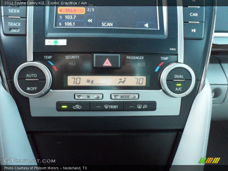 Cosmic Gray Mica / Ash 2012 Toyota Camry XLE