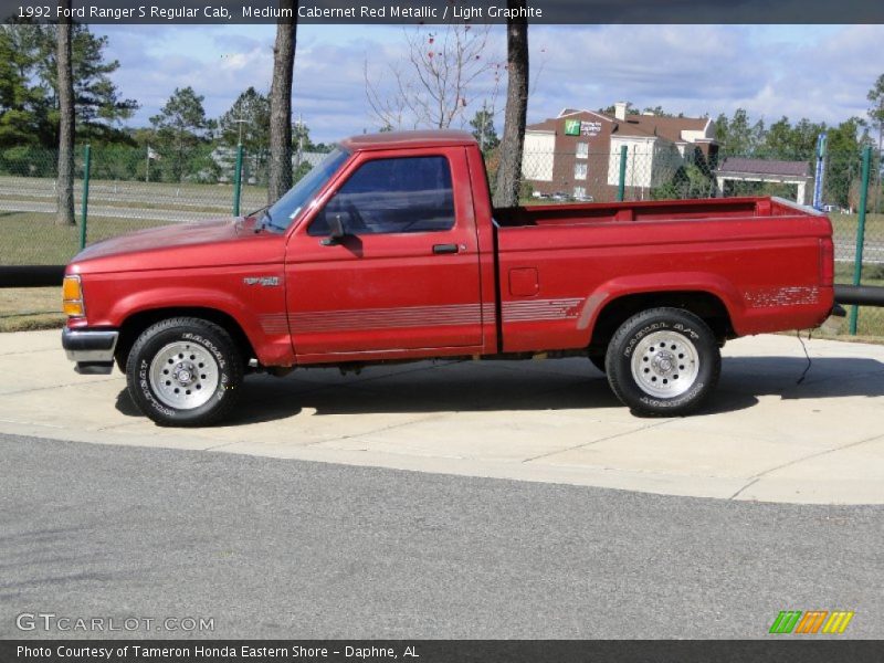  1992 Ranger S Regular Cab Medium Cabernet Red Metallic