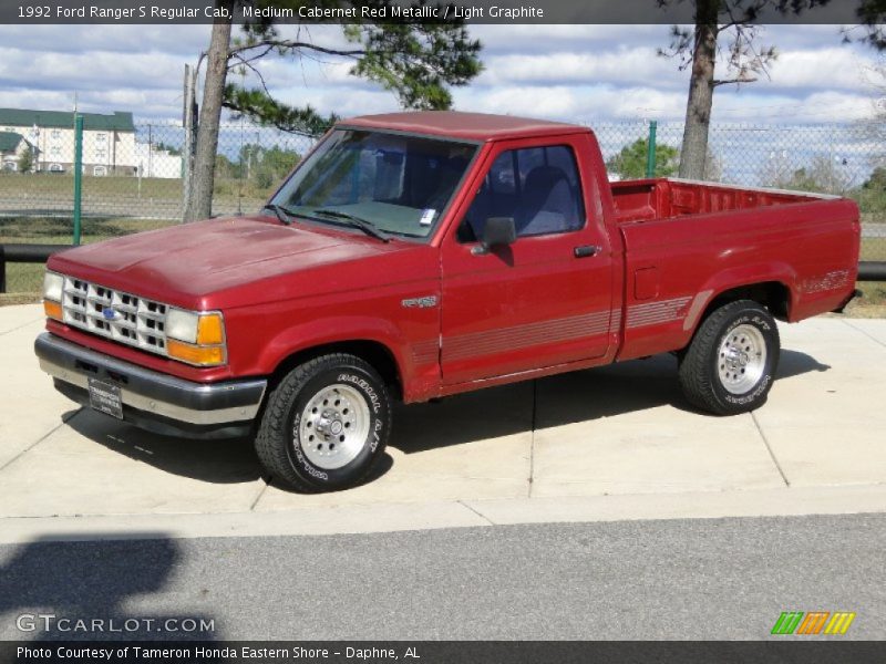  1992 Ranger S Regular Cab Medium Cabernet Red Metallic