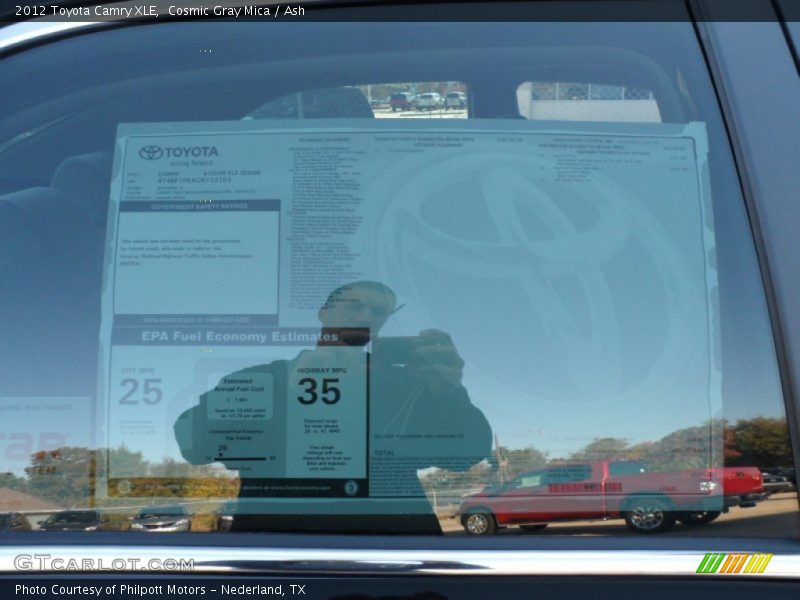 Cosmic Gray Mica / Ash 2012 Toyota Camry XLE