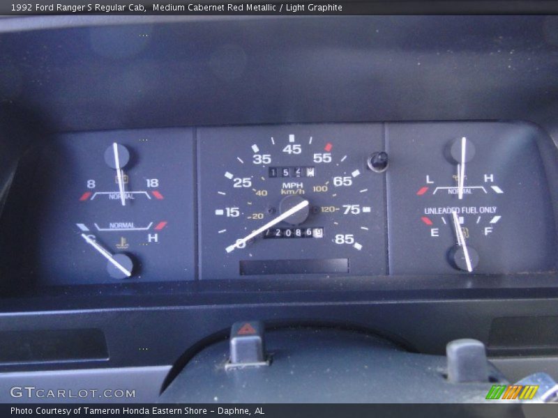  1992 Ranger S Regular Cab S Regular Cab Gauges