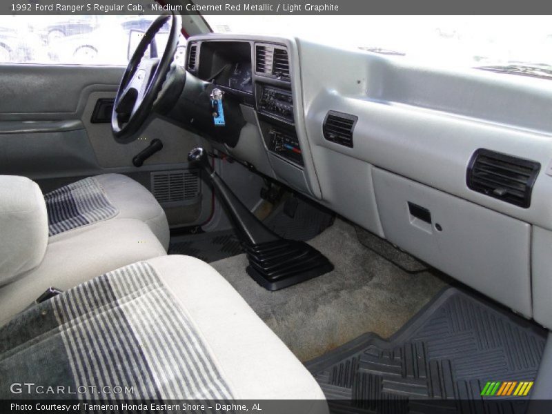  1992 Ranger S Regular Cab Light Graphite Interior