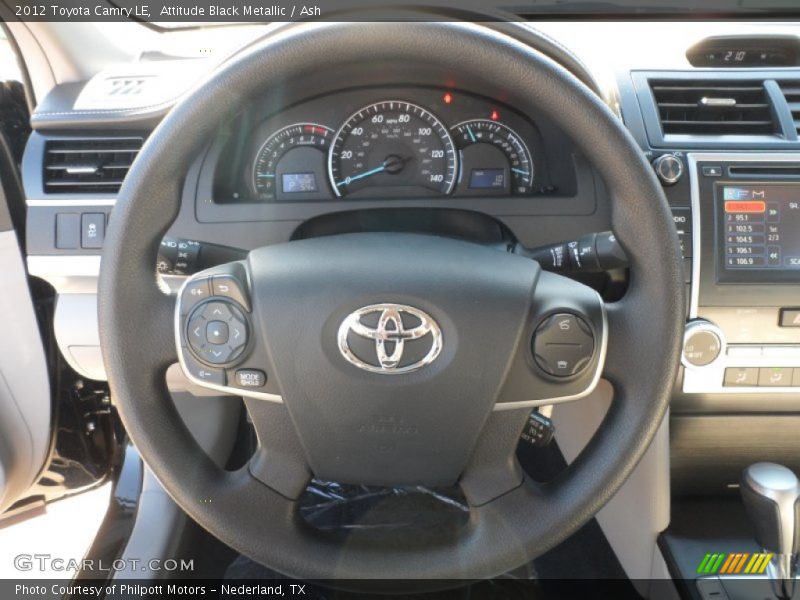 Attitude Black Metallic / Ash 2012 Toyota Camry LE