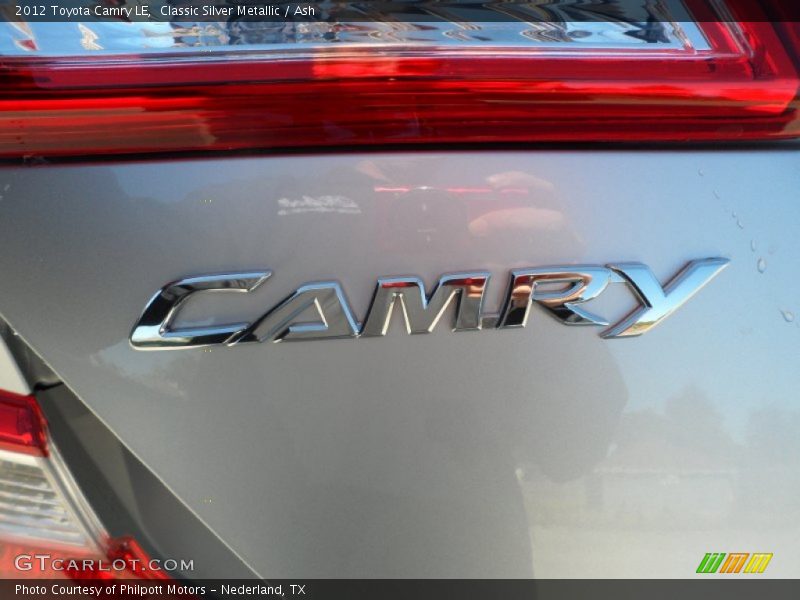 Classic Silver Metallic / Ash 2012 Toyota Camry LE