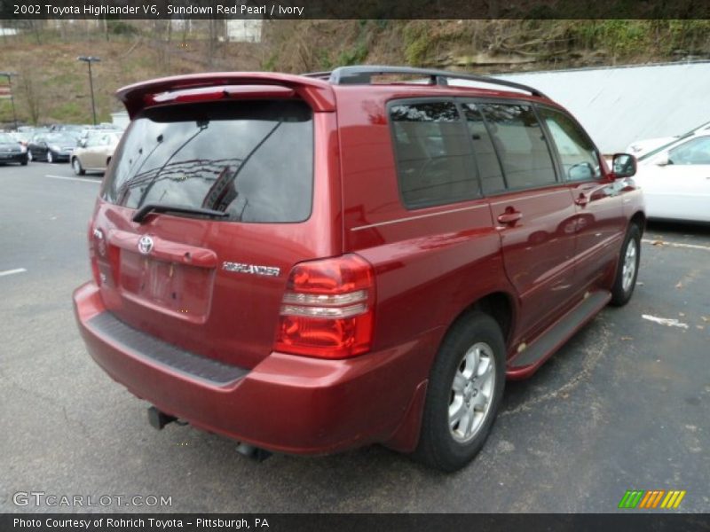 Sundown Red Pearl / Ivory 2002 Toyota Highlander V6