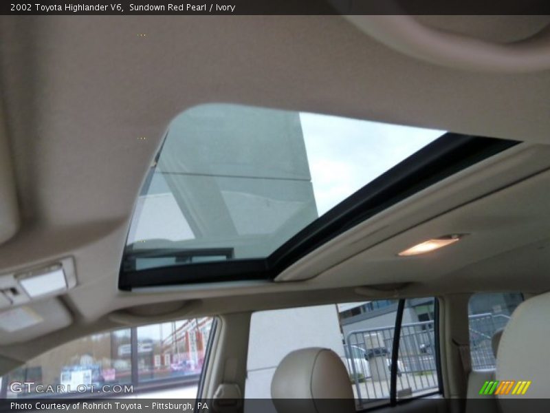 Sundown Red Pearl / Ivory 2002 Toyota Highlander V6