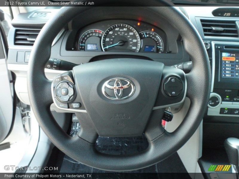 Classic Silver Metallic / Ash 2012 Toyota Camry LE