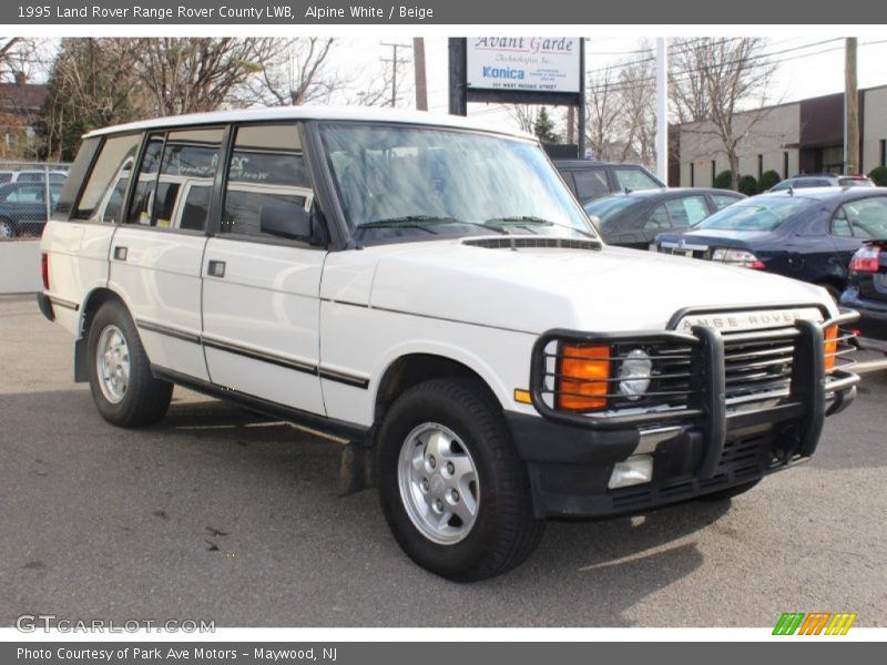 Alpine White / Beige 1995 Land Rover Range Rover County LWB