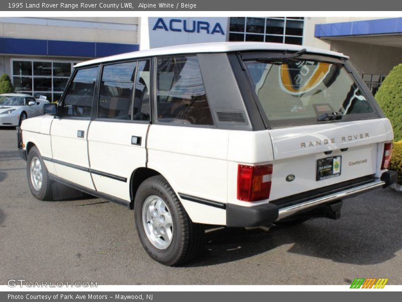 Alpine White / Beige 1995 Land Rover Range Rover County LWB