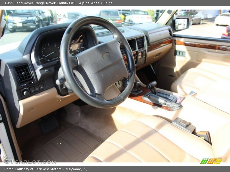 Alpine White / Beige 1995 Land Rover Range Rover County LWB